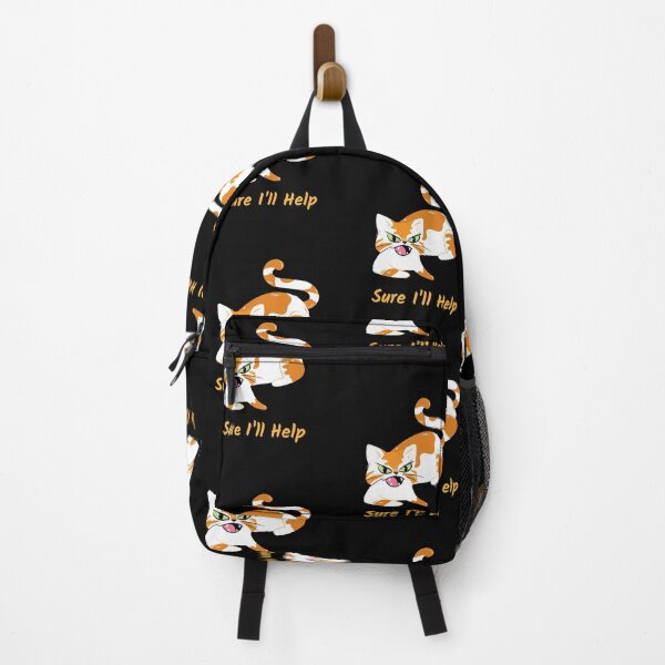 Item preview, Sure ill Help. Scary Cat. Funny designed and sold by shirtdan.