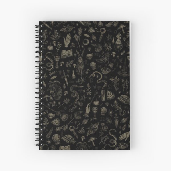 My Witchy Journal: 7.5 x 9.25 | 110 Pages | College-Ruled Notebook |  Retro Halloween Witch Witchcraft Aesthetic Themed Matte Cover for Writing