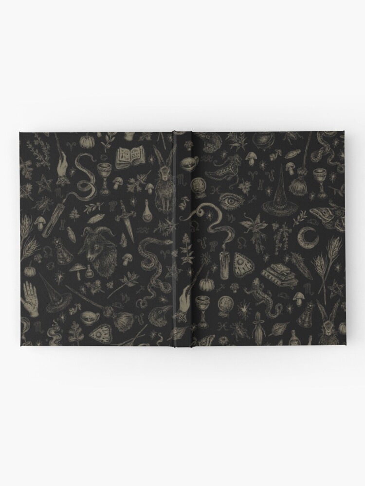 Alternate view of Just Witch Things (black and beige) Hardcover Journal