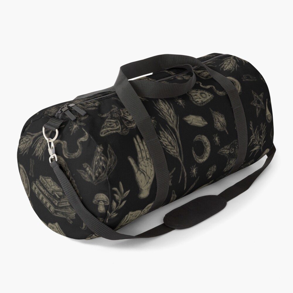 Just Witch Things (black and beige) Duffle Bag