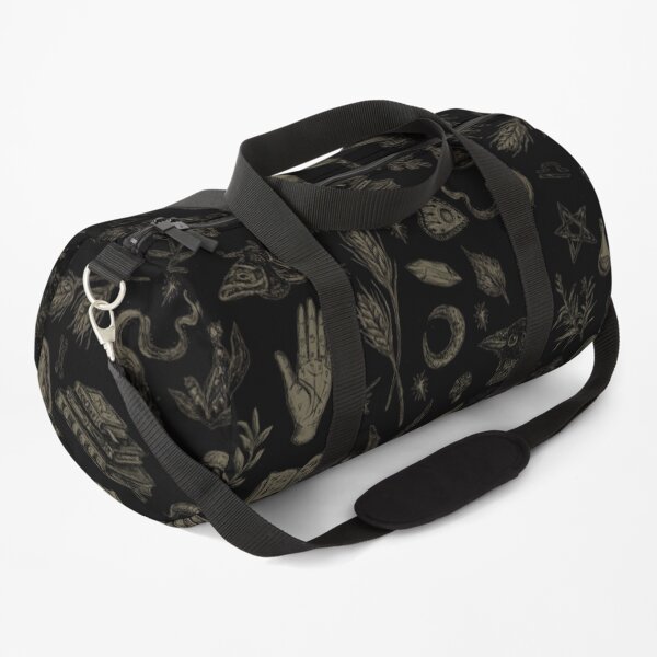 Just Witch Things (black and beige) Duffle Bag