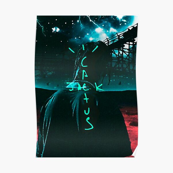 Jack Cactus Neon Poster
