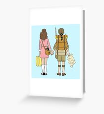 Moonrise Kingdom - Suzy & Sam Greeting Card