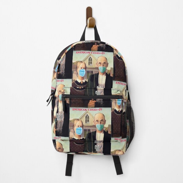 Item preview, American-gothic has even gone to wearing face masks things seem to be starting to get kinda creepy in their little town. designed and sold by Eric Shields.