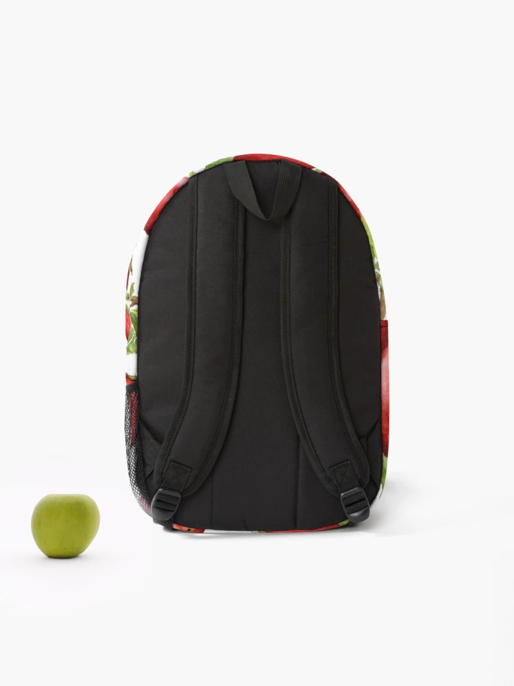 Thumbnail 2 of 3, Backpack, red apple pattern designed and sold by SelenePaintings .