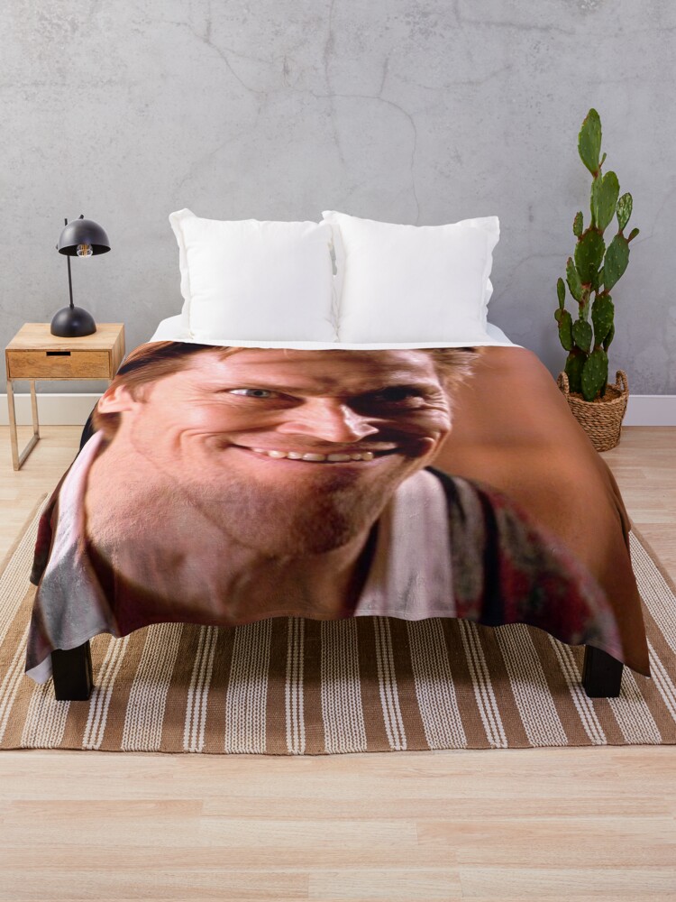 Thumbnail 1 of 6, Throw Blanket, Willem is happy designed and sold by Cuttintees.