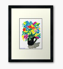 SUMMER FLOWERS Framed Print