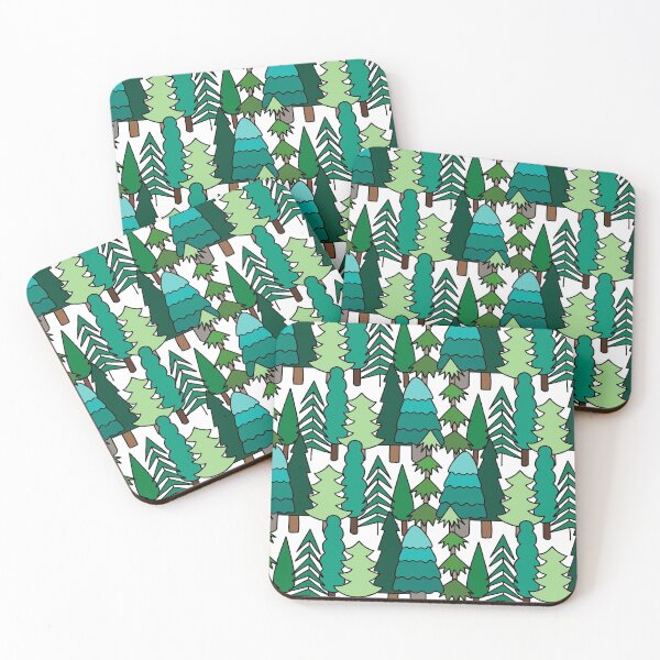 Item preview, Evergreen Forest || Green Forest || Cute Trees designed and sold by Hilary Leslie.
