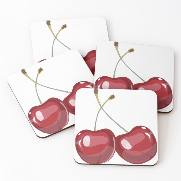 Item preview, Red Cherry Fruit Realistic Cartoon designed and sold by Hannah Rothwell.
