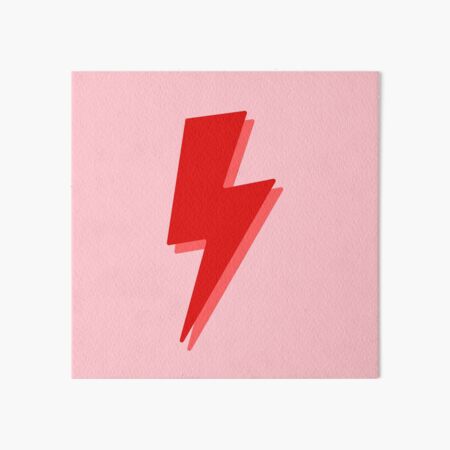 Item preview, Red and Pink Lightning Bolt designed and sold by polishalpaca.