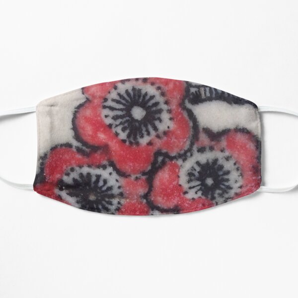 Red Blossoms Flat Mask