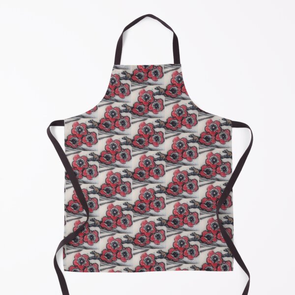Red Blossoms Apron