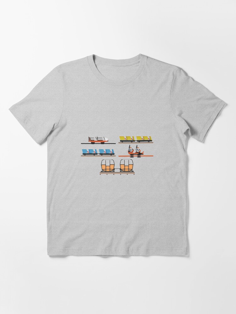 Alternate view of Indiana Beach Coaster Cars Design Essential T-Shirt