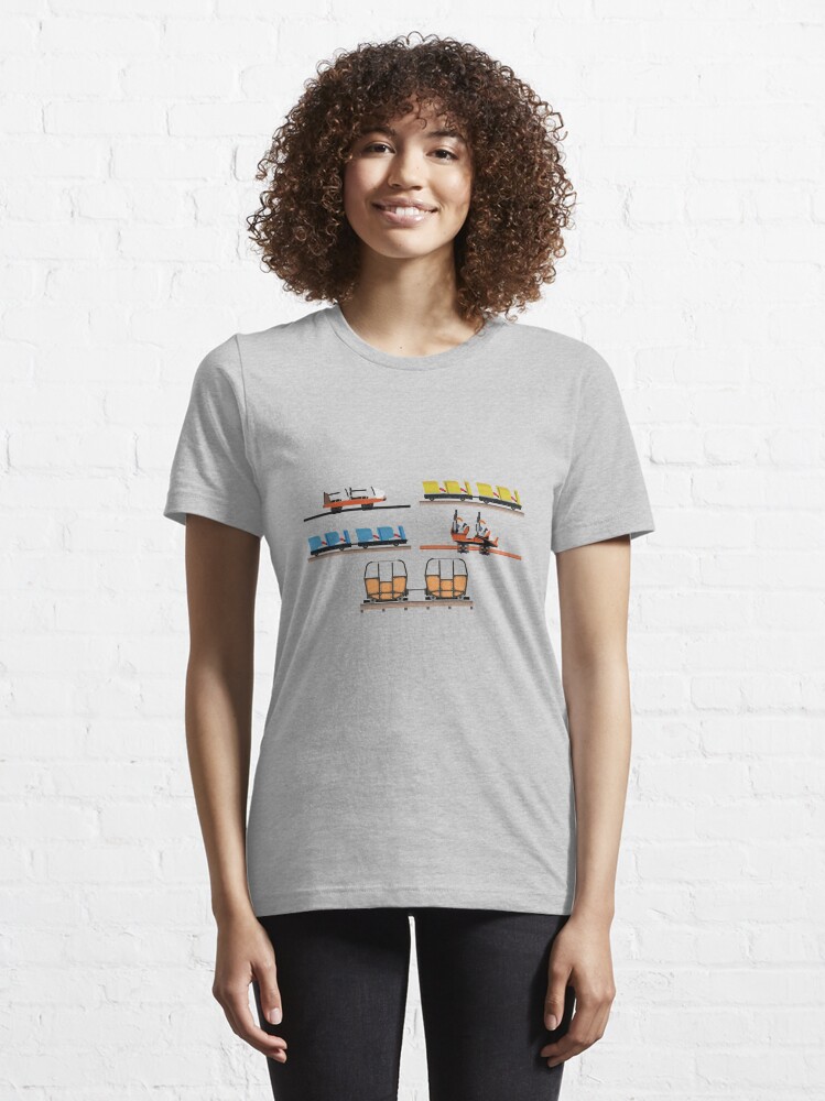 Alternate view of Indiana Beach Coaster Cars Design Essential T-Shirt