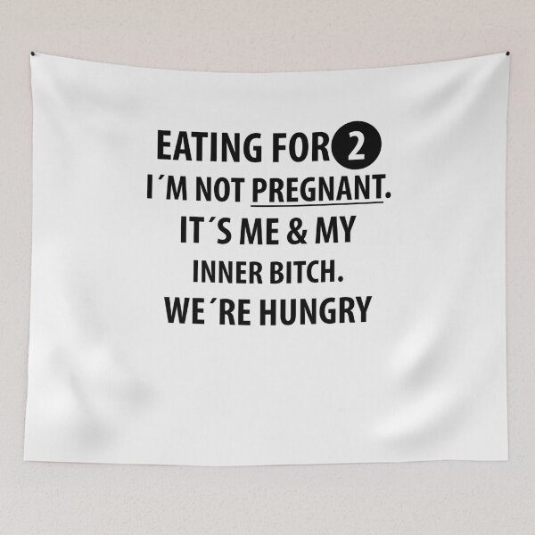 Item preview, Eating for 2. I´m not pregnant. | Funny quotes designed and sold by RafaelLopezz.