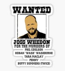 Joss Whedon: wanted Sticker