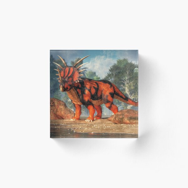 Styracosaurus Acrylic Block