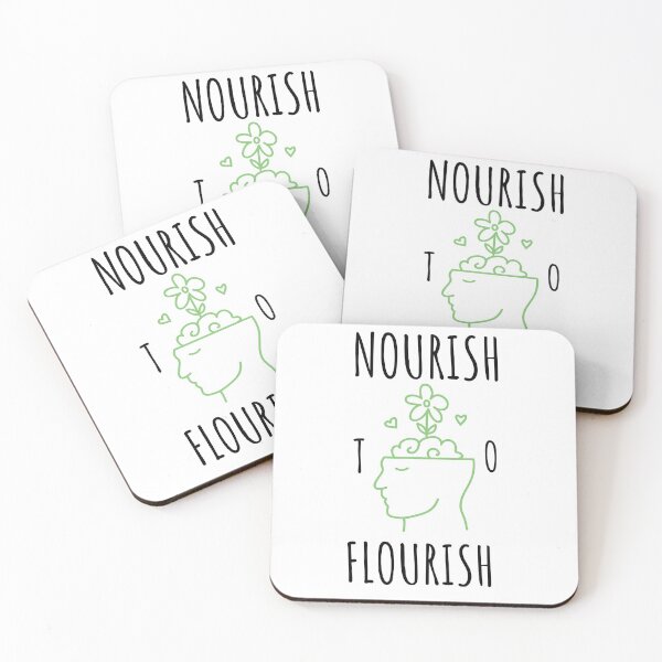 Item preview, Nourish to Flourish (Black/Green) designed and sold by lillianya.