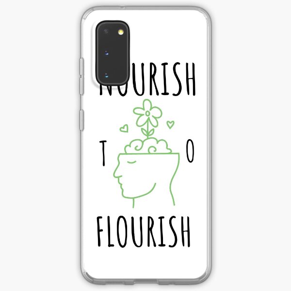 Nourish to Flourish (Black/Green) Samsung Galaxy Soft Case
