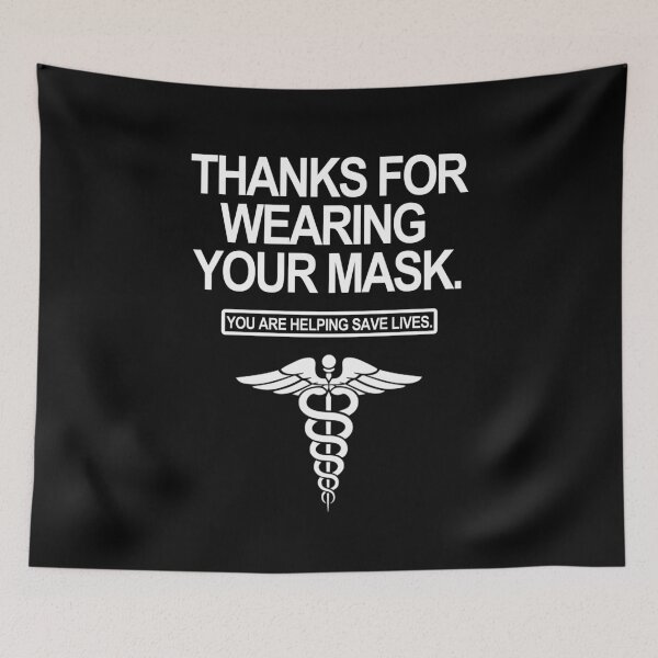 Item preview, Thanks for wearing your mask. You are helping save lives. 2.0 designed and sold by Thelittlelord.