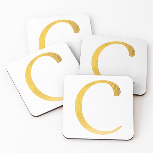 Item preview, Faux Gold Foil Modern and Minimal Alphabet - Letter C designed and sold by capt-natalie.