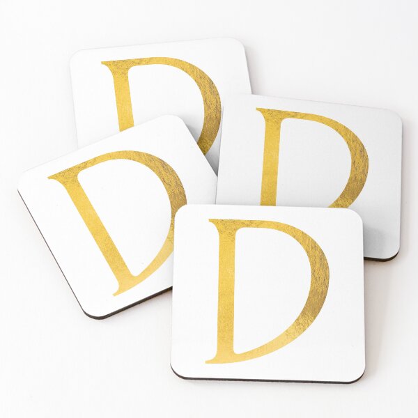 Item preview, Faux Gold Foil Modern and Minimal Alphabet - Letter D designed and sold by capt-natalie.