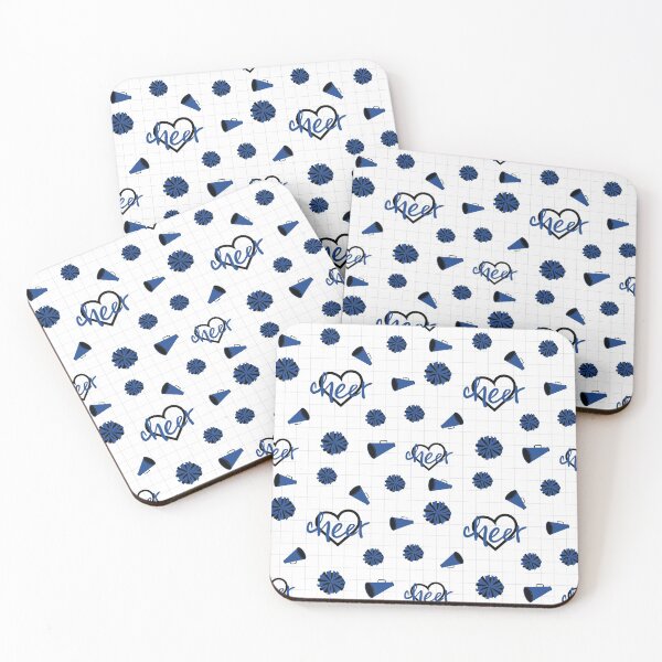 Item preview, Blue Cheer Hearts, Pom Poms, Megaphone Pattern designed and sold by Susan Says.