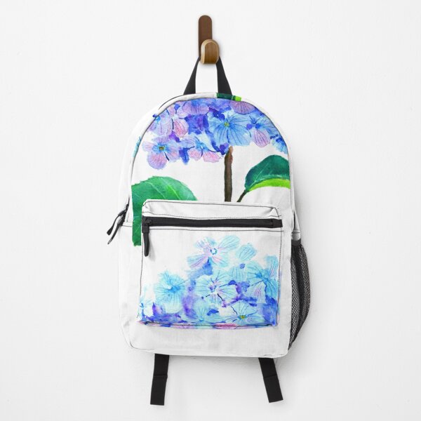 Item preview, hand painted blue purple hydrangea flower designed and sold by ColorandColor.