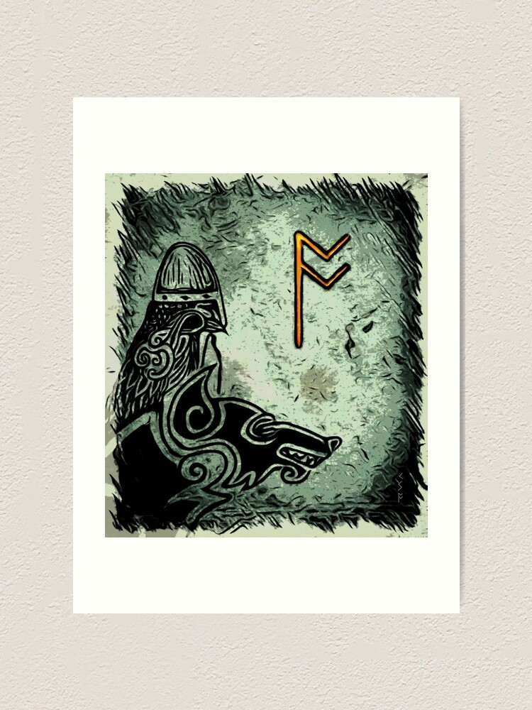 Odin Allfather Viking God Tattoo Custom Name All Over Print AOP