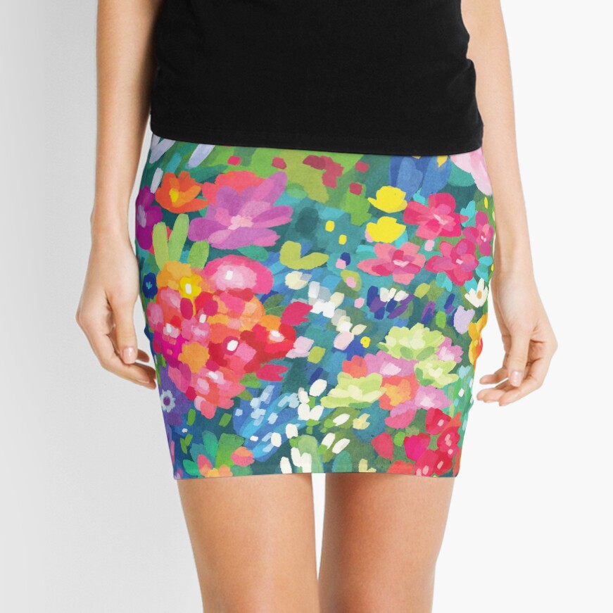 Florals...for Spring Mini Skirt