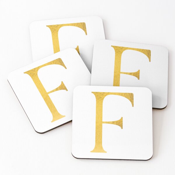 Item preview, Faux Gold Foil Modern and Minimal Alphabet - Letter F designed and sold by capt-natalie.