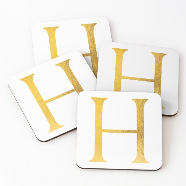 Item preview, Faux Gold Foil Modern and Minimal Alphabet - Letter H designed and sold by capt-natalie.