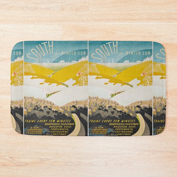 Item preview, South for Winter Sunshine vintage travel poster designed and sold by stickart-marek.