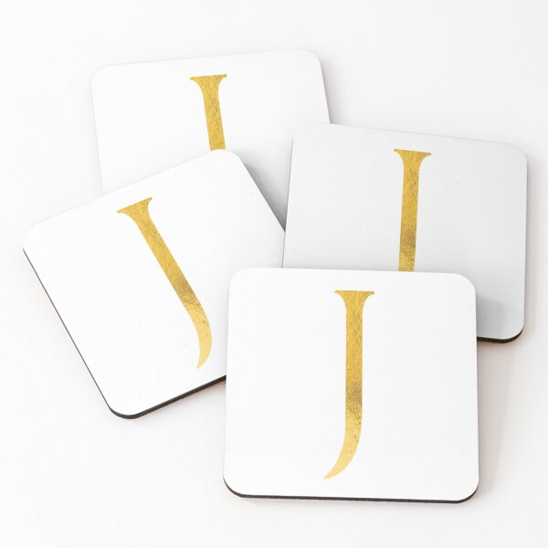 Item preview, Faux Gold Foil Modern and Minimal Alphabet - Letter J designed and sold by capt-natalie.