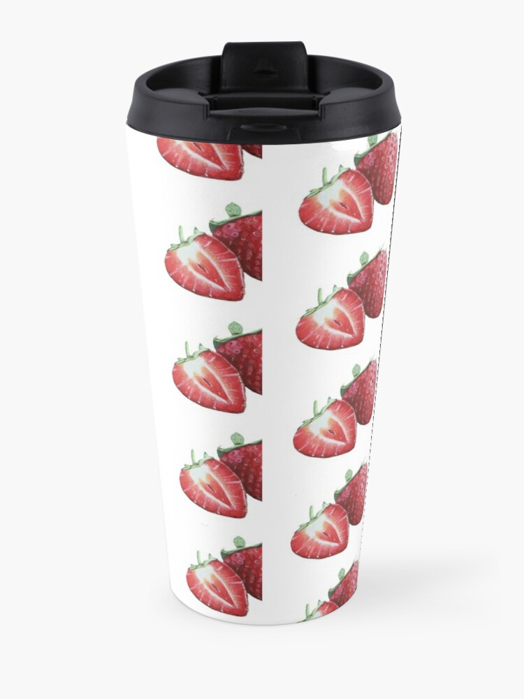 strawberry travel mug