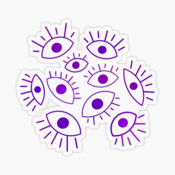 PURPLE-TIDWELL EYEBALL STICKERS —  – The art of Jeral