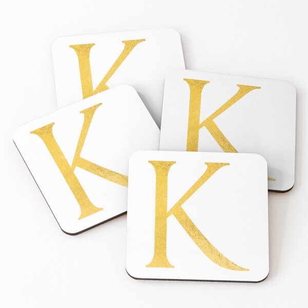 Item preview, Faux Gold Foil Modern and Minimal Alphabet - Letter K designed and sold by capt-natalie.