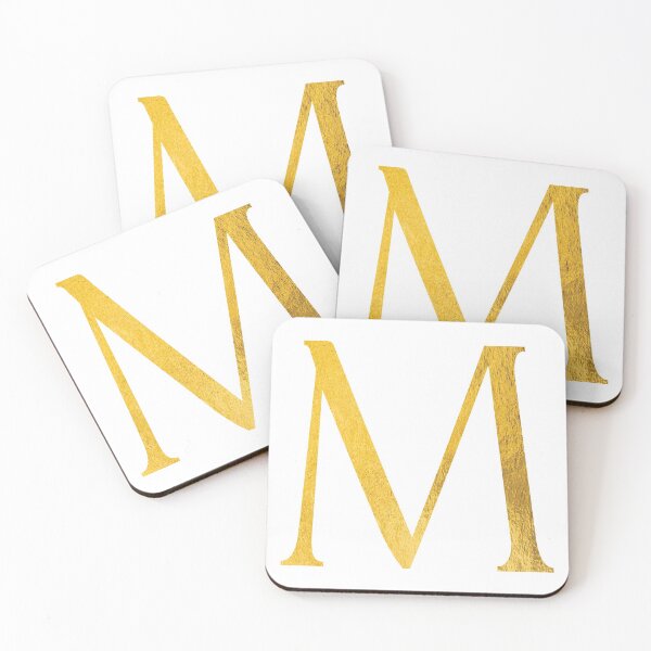 Item preview, Faux Gold Foil Modern and Luxurious Letter M designed and sold by capt-natalie.