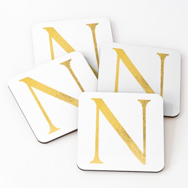 Item preview, Faux Gold Foil Modern and Minimal Letter N designed and sold by capt-natalie.