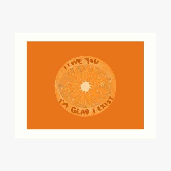 The Orange Wendy Cope Art Print