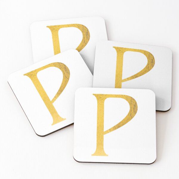 Item preview, Faux Gold Foil Modern and Minimal Alphabet - letter P designed and sold by capt-natalie.