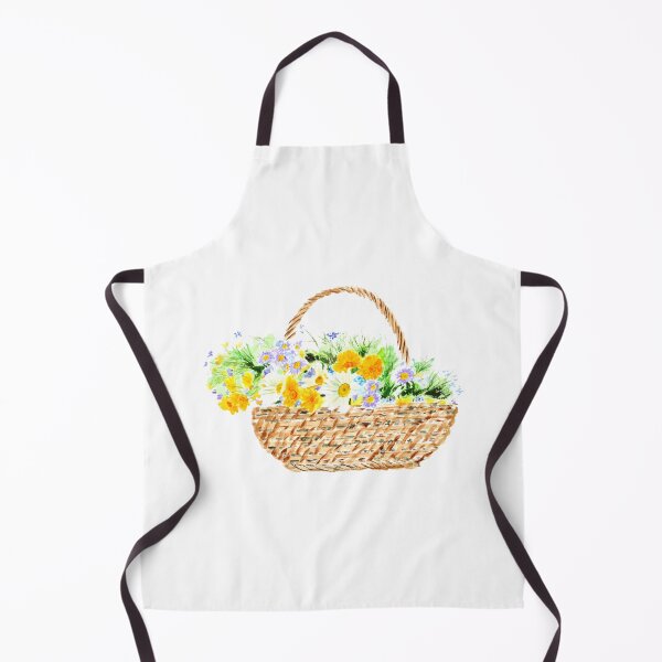 Item preview, flower basket watercolor designed and sold by SelenePaintings .