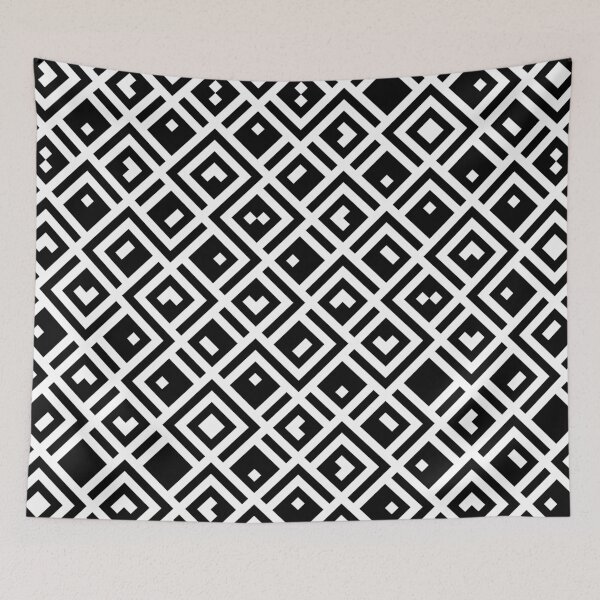 Item preview, Abstract Squares - Monochrome designed and sold by Wizzles Emporium.