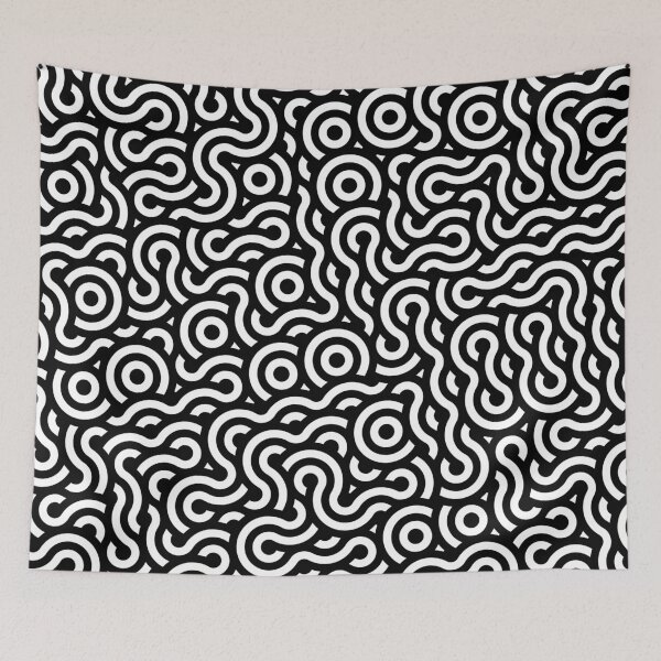 Item preview, Swirls - Monochrome designed and sold by Wizzles Emporium.