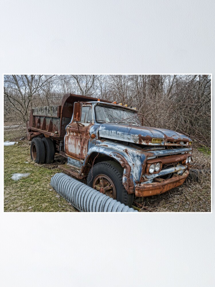 Old Ford Dump Truck Poster