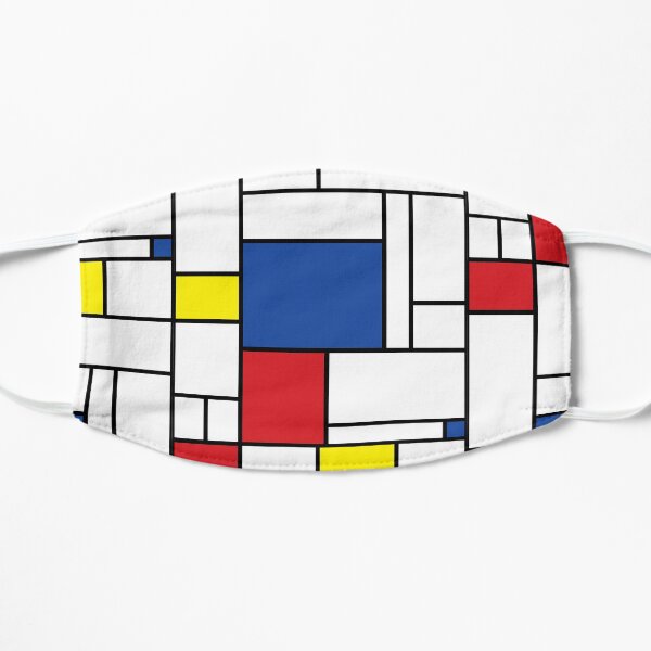 Mondrian Minimalist De Stijl Modern Art II © fatfatin Mask