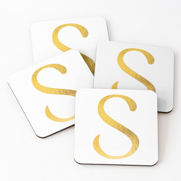 Item preview, Faux Gold Foil Modern and Minimal Alphabet - Letter S designed and sold by capt-natalie.