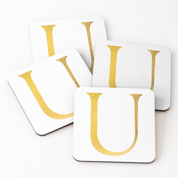 Item preview, Faux Gold Foil Modern and Minimal Alphabet - Letter U designed and sold by capt-natalie.