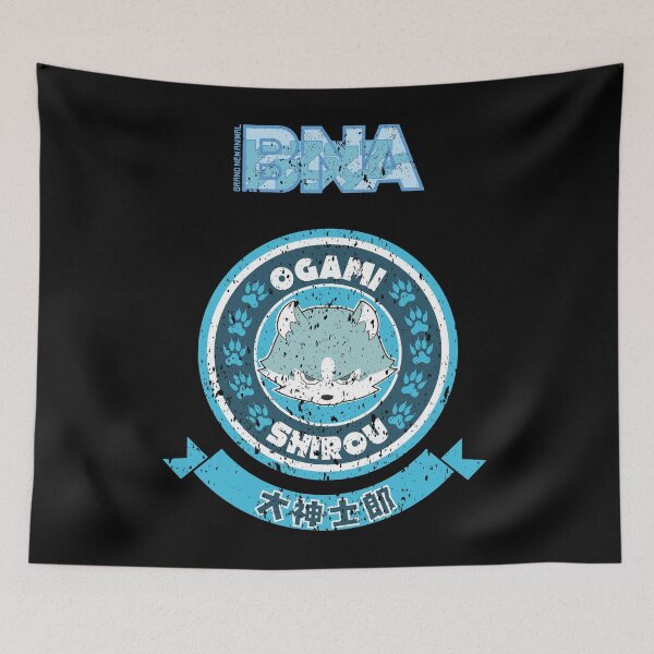 Item preview, BRAND NEW ANIMAL (BNA): OGAMI SHIROU CHIBI CIRCLE (GRUNGE STYLE) designed and sold by FunGangStore.