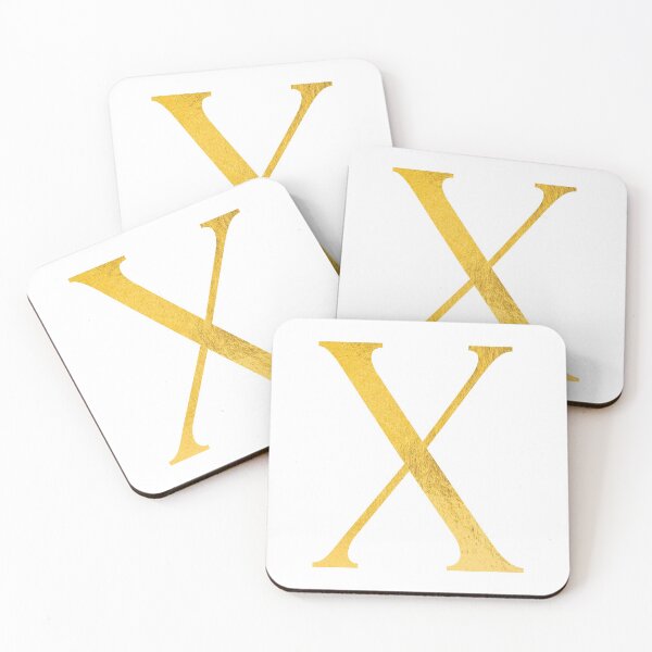 Item preview, Faux Gold Foil Modern and Minimal Alphabet - Letter X designed and sold by capt-natalie.